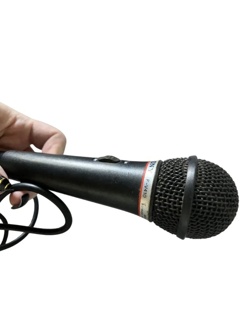 Sony F-V410 Cardioid Dynamic Wired Microphone With On/Off Switch & 3.5mm Jack